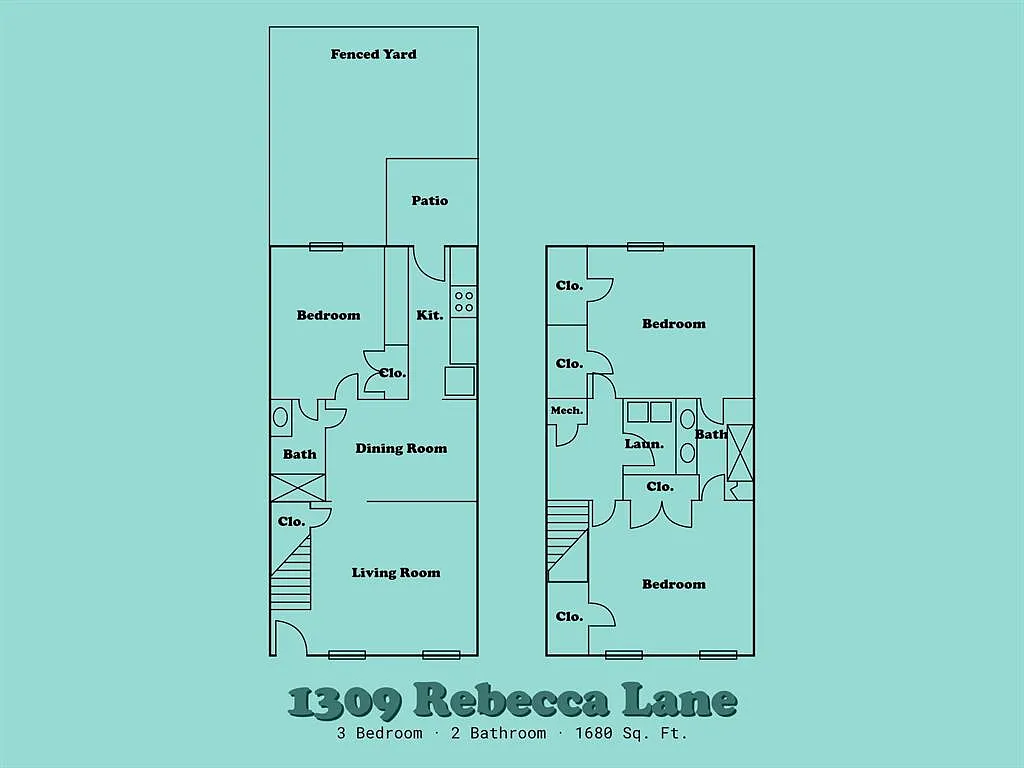2 Bedroom floorplan